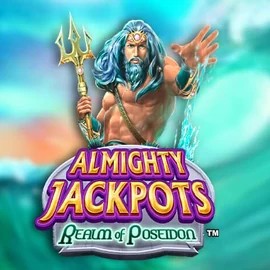 Almighty Jackpots – Realm of Poseidon logo by Novomatic at SkyHills Casino