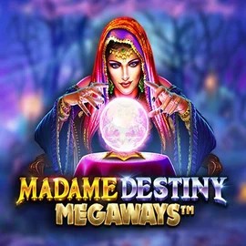 Madame Destiny Megaways logo by Pragmatic Play SkyHills Casino
