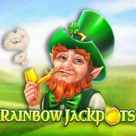 Rainbow Jackpots by Red Tiger Gaming, showcased at skyhils-be.com – game logo