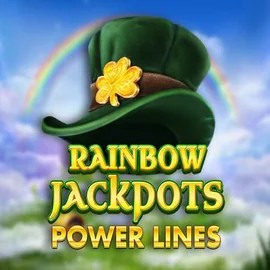 Jackpots logo of Rainbow Jackpots Power Lines from Red Tiger Gaming at SkyHills Casino