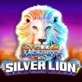 Stellar Jackpots with Silver Lion logo by Lightning Box Game SkyHills Casino