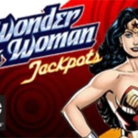 Jackpots logo of Wonder Woman Jackpots from Amaya at SkyHills Casino